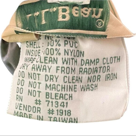 L.L. Bean Green 100% PVC Outer Nylon Inner Rain Snow Pants Men’s Size XXL - Picture 4 of 9